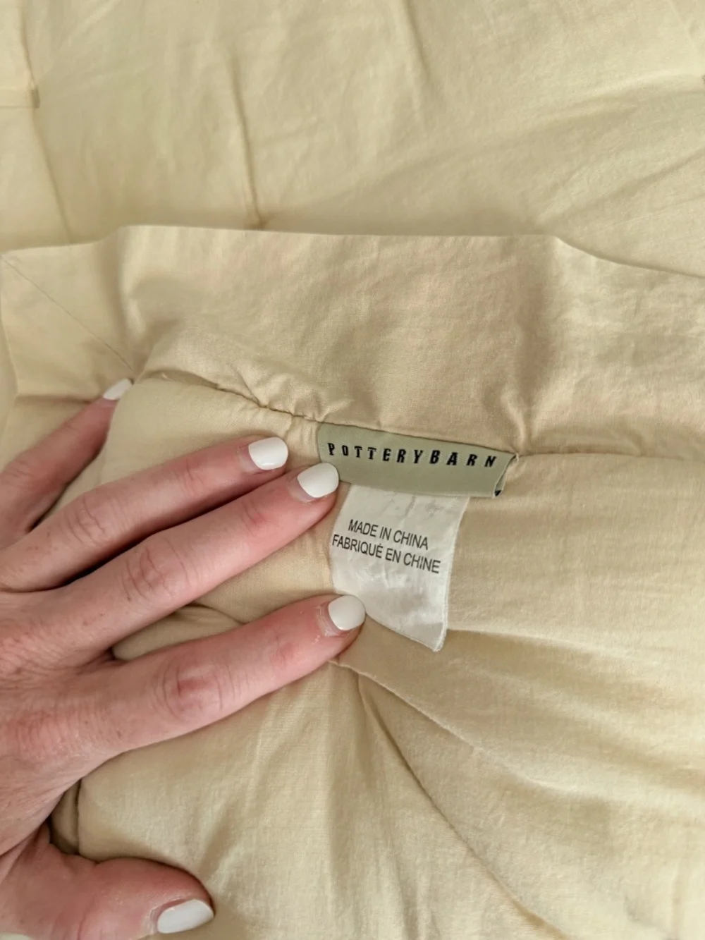 Pottery Barn Quilted Comforter Camel Tan King Size